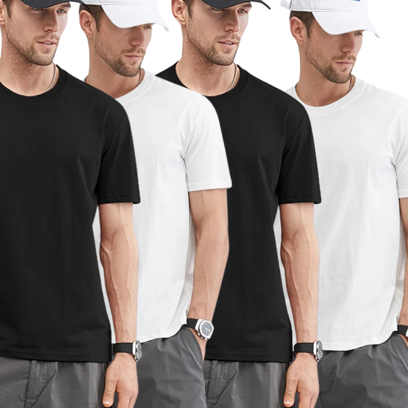 Pague 2 Leve 4 - Camiseta Confort Basica Algodão