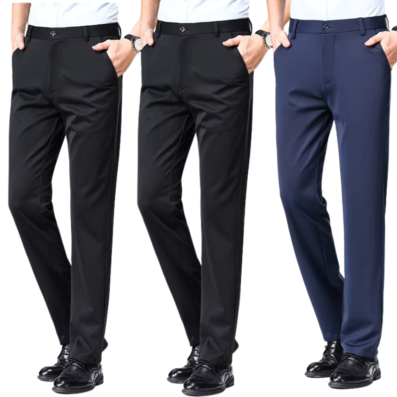 COMPRE 1 E LEVE 3 | Calça Social Clássica Alfaiataria + Cinto de Brinde