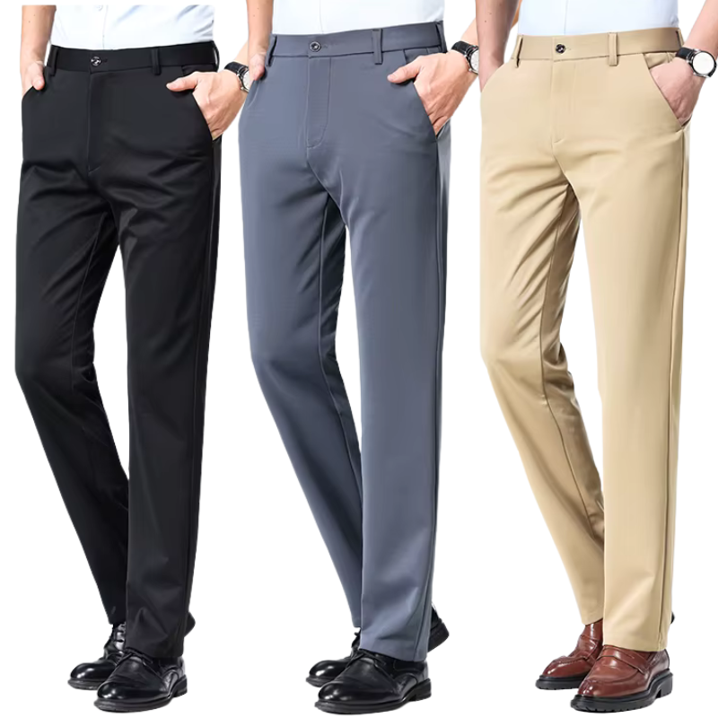 COMPRE 1 E LEVE 3 | Calça Social Clássica Alfaiataria + Cinto de Brinde