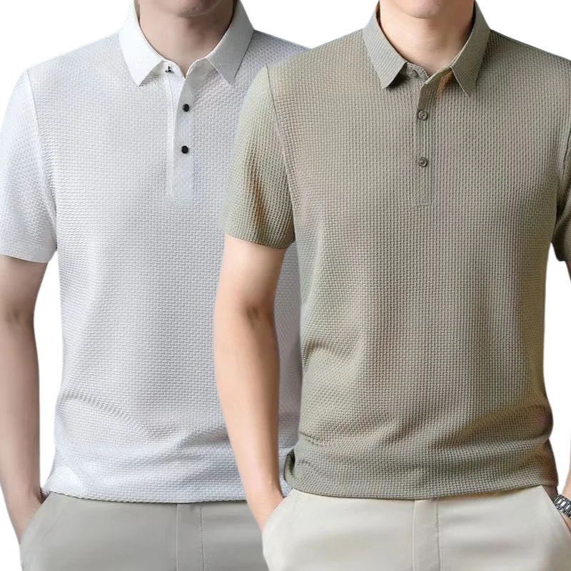 Compre 3 Leve 5 - Camisa Polo Fresh Seda Gelo + Relogio de Brinde