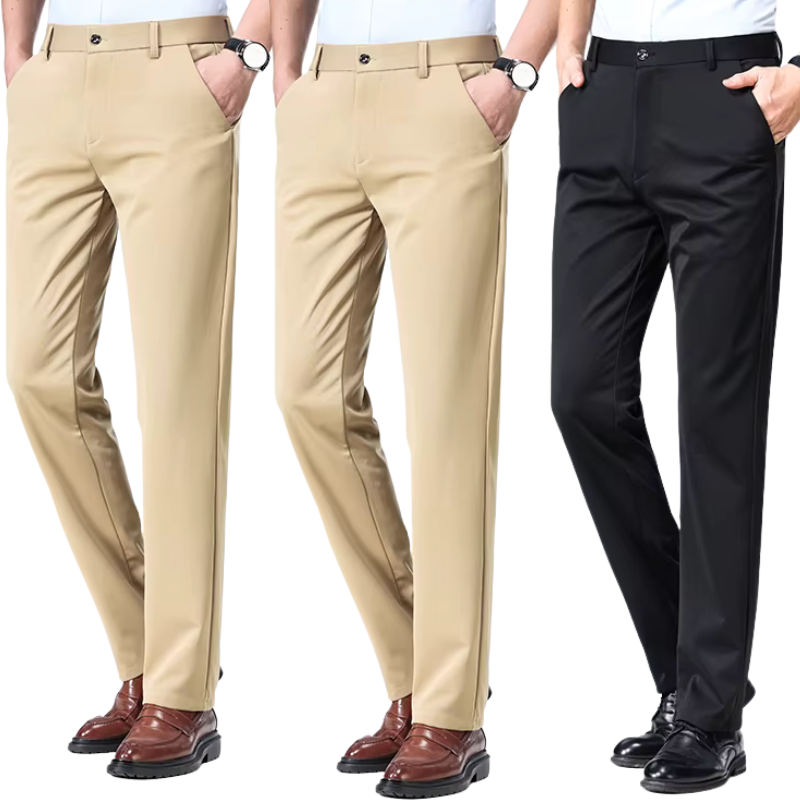 COMPRE 1 E LEVE 3 | Calça Social Clássica Alfaiataria + Cinto de Brinde