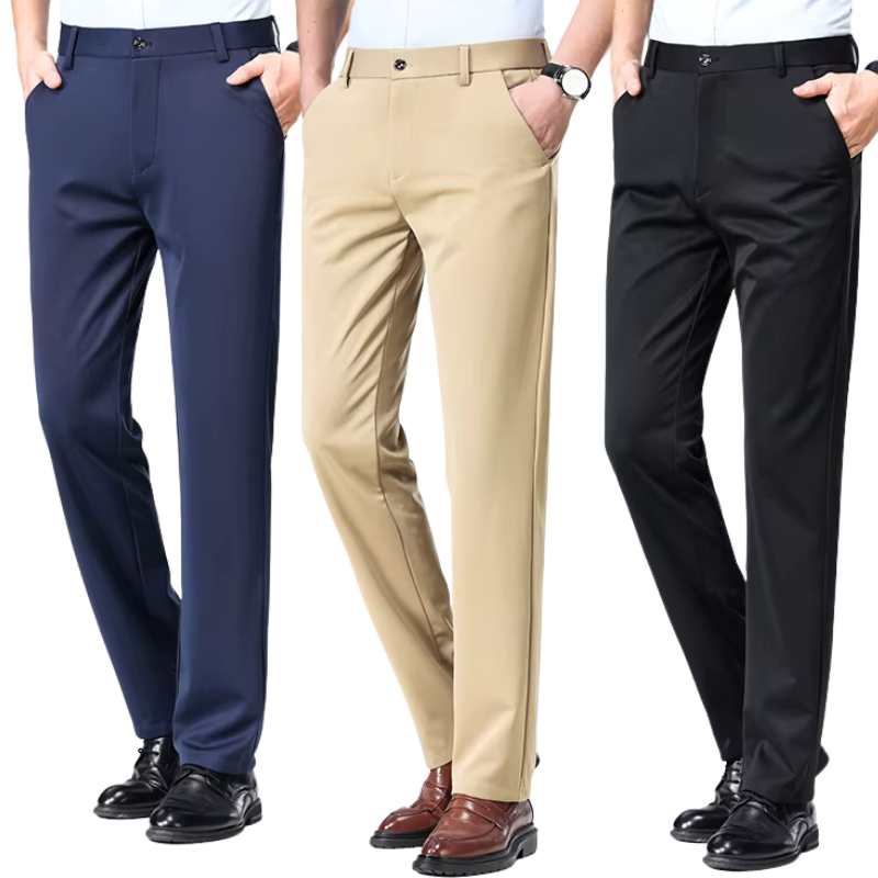 COMPRE 1 E LEVE 3 | Calça Social Clássica Alfaiataria + Cinto de Brinde