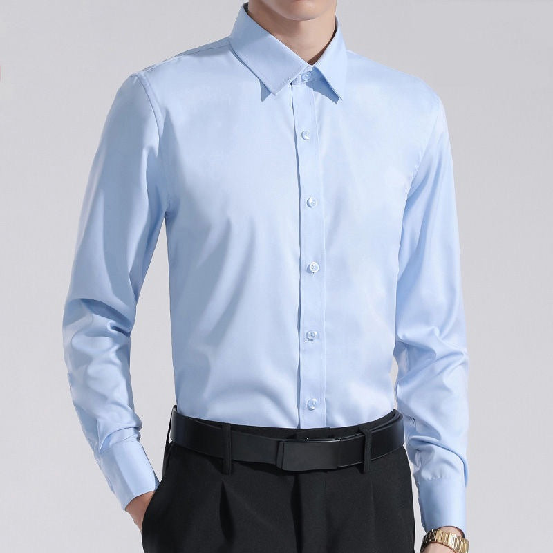 Camisa Elastech Social Anti Amassados + Relógio de Brinde