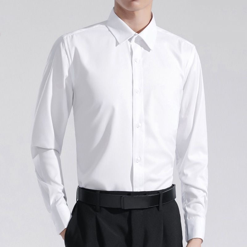 Camisa Elastech Social Anti Amassados + Relógio de Brinde