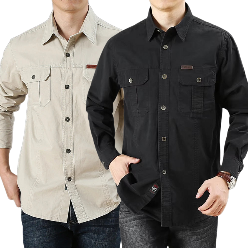 Pague 1 Leve 2 Camisa Cargo Manga Longa Elite
