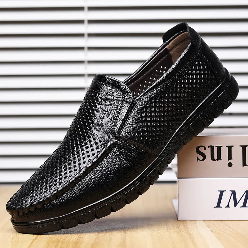 Pague 1 Leve 2 | Mocassim de couro legitimo Adão + brindes