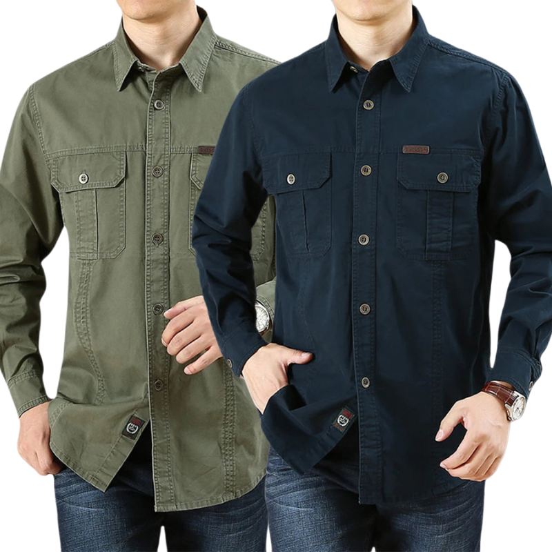 Pague 1 Leve 2 Camisa Cargo Manga Longa Elite