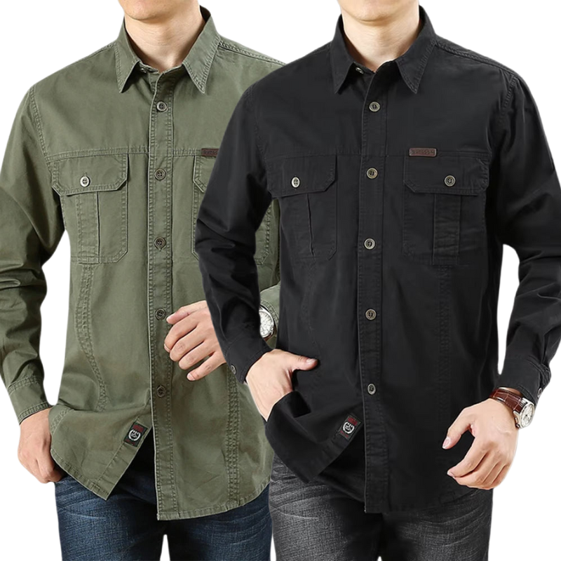 Pague 1 Leve 2 Camisa Cargo Manga Longa Elite