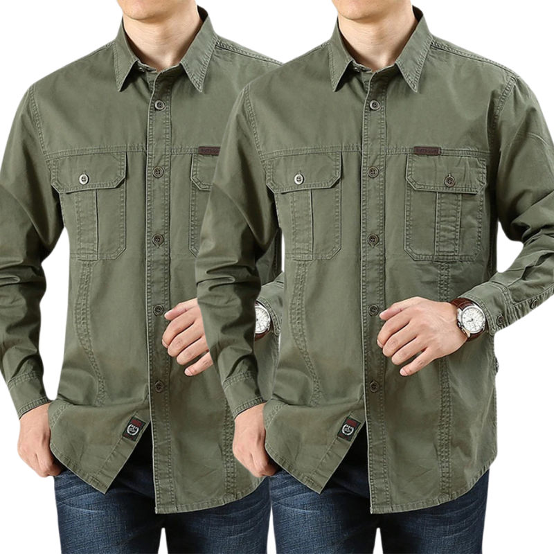 Pague 1 Leve 2 Camisa Cargo Manga Longa Elite