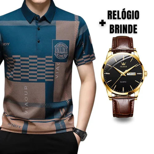 Camisa Polo Chelsea Lançamento + Relogio de Brinde