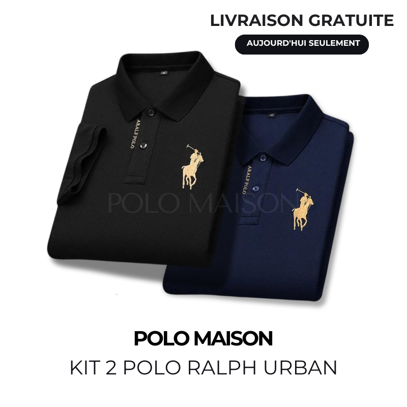 Kaufe 1 und bekomme 2 | Poloshirt von Ralph Urban + Uhr als Geschenk 
