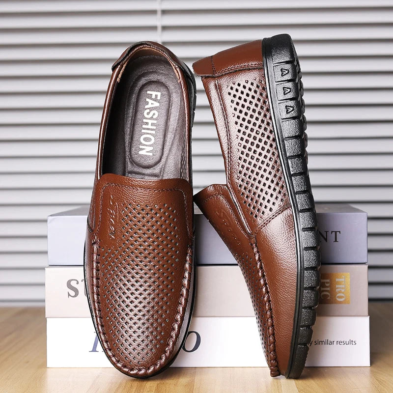 Pague 1 Leve 2 | Mocassim de couro legitimo Adão + brindes