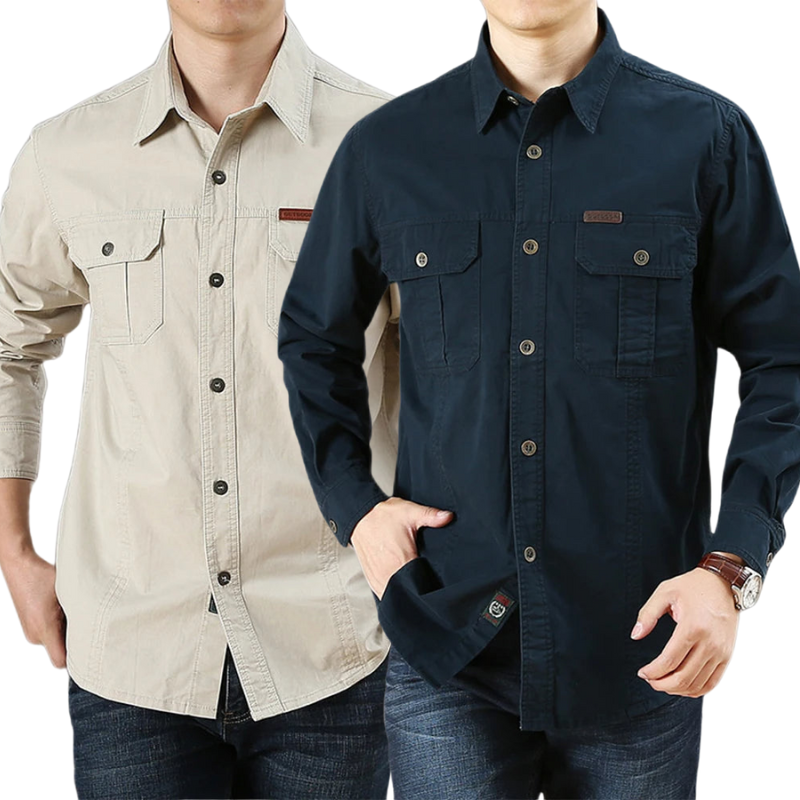 Pague 1 Leve 2 Camisa Cargo Manga Longa Elite