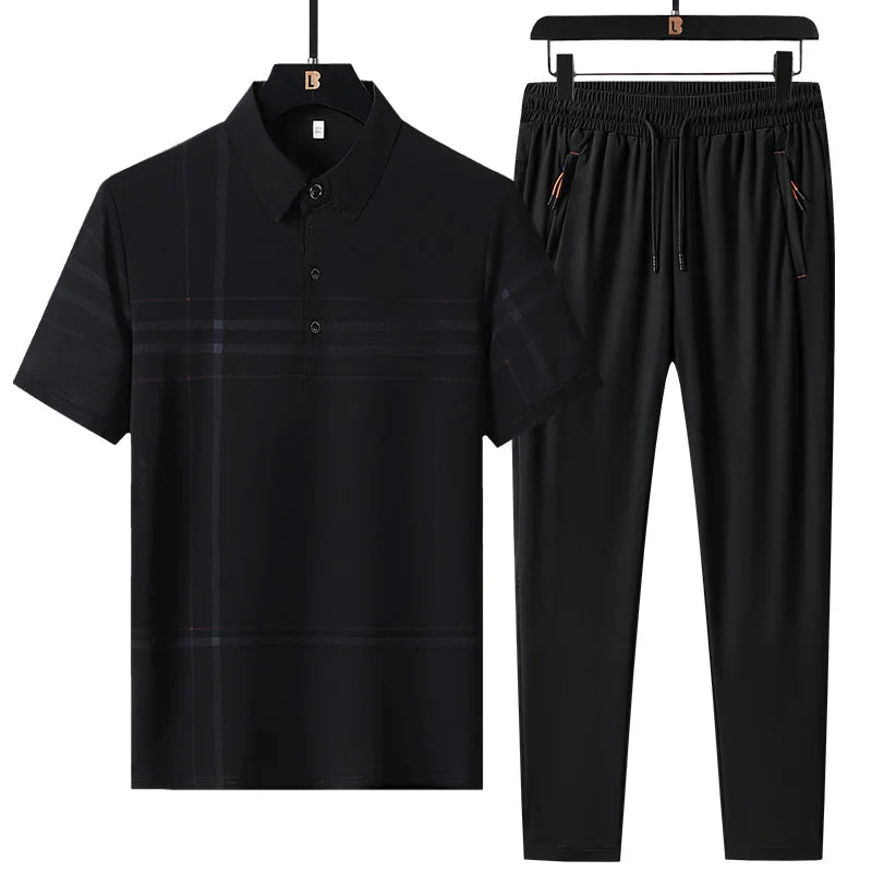 Gelo Seiden-Poloshirt + Flex Calça-Set 